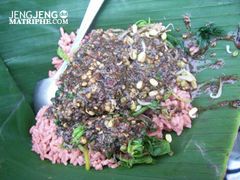 Pecel Nasi Merah Bumbu Wijen