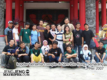 Kopdar bersama Loenpia di Sam Poo Kong, Semarang